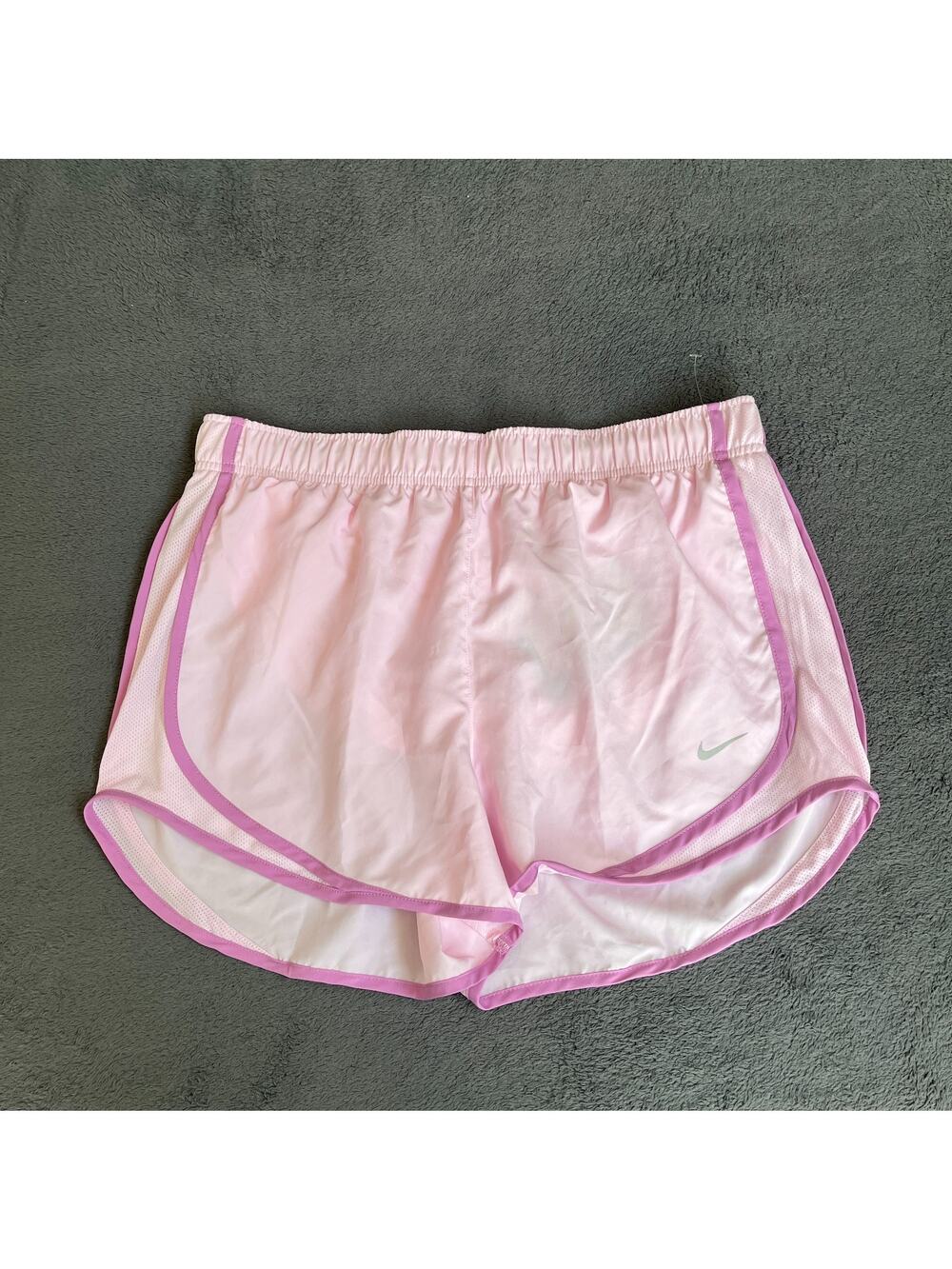 Nike Tempo Dri-FIT Light Pink Athletic Drawstring Running Shorts Women's Size L
